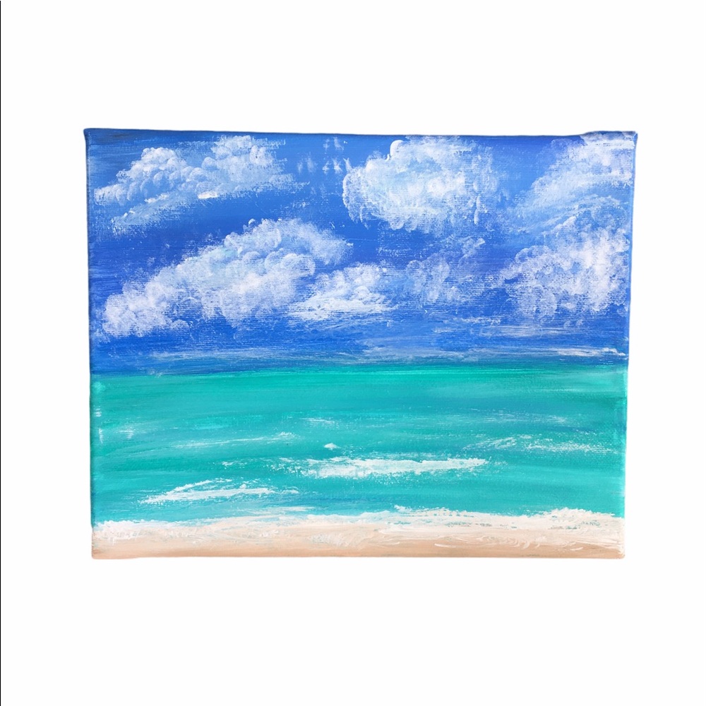 New Canvas  Ocean Painting 8x10
